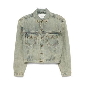 ENTIRE STUDIOS Distressed Denim Trucker Jacket Women BLUE Coats & Jackets